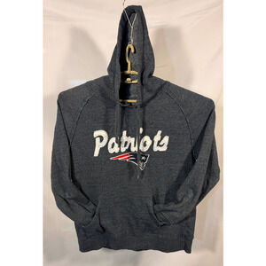 NFL Team Apparel New England Patriots Hoodie Sweatshirt (Women's XL) Gray